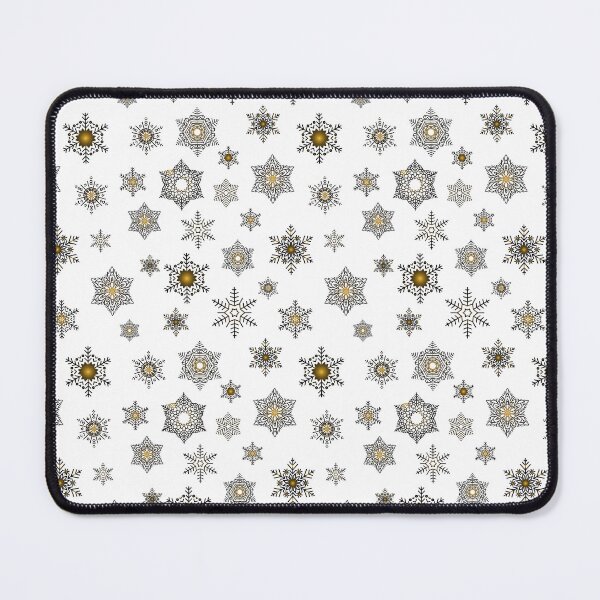 Item preview, Snowflakes - Golden black - pattern designed and sold by WietskeWelten.