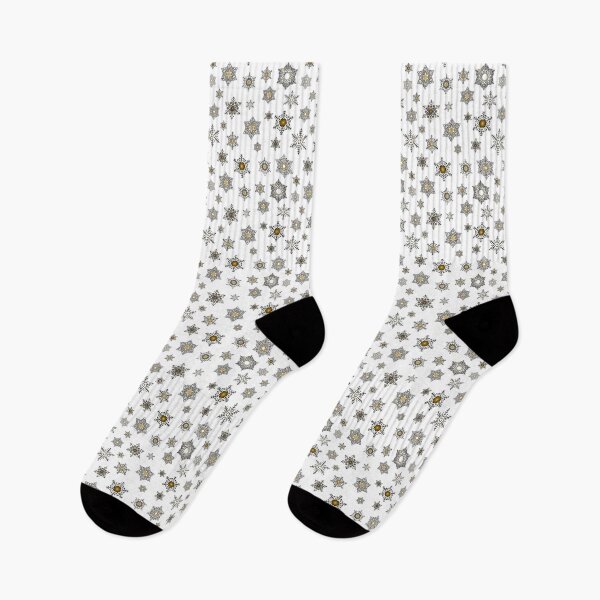 Item preview, Snowflakes - Golden black - pattern designed and sold by WietskeWelten.