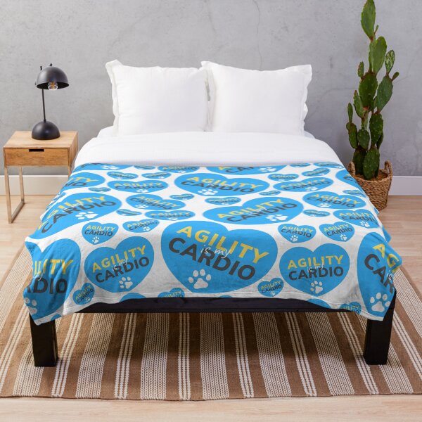 Item preview, Agility is my cardio in a blue heart designed and sold by PausePapote.