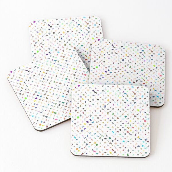 Item preview, Abstract Multi Color Dog Pattern designed and sold by Pixel4Art.