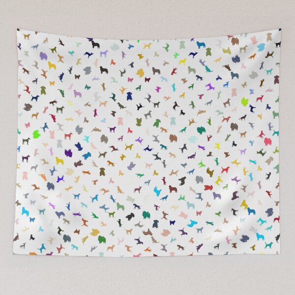 Item preview, Abstract Multi Color Dog Pattern designed and sold by Pixel4Art.