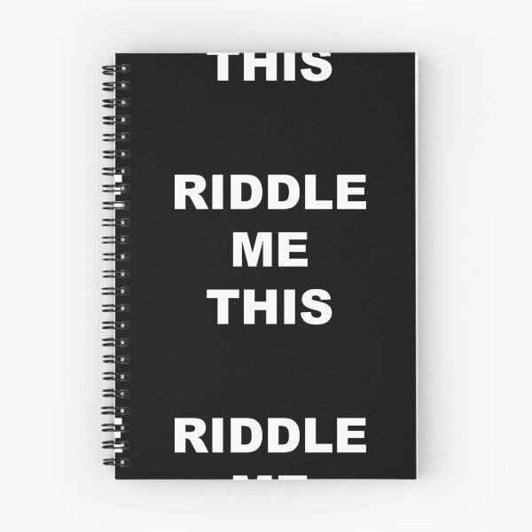 Item preview, riddle me this designed and sold by zareworks.
