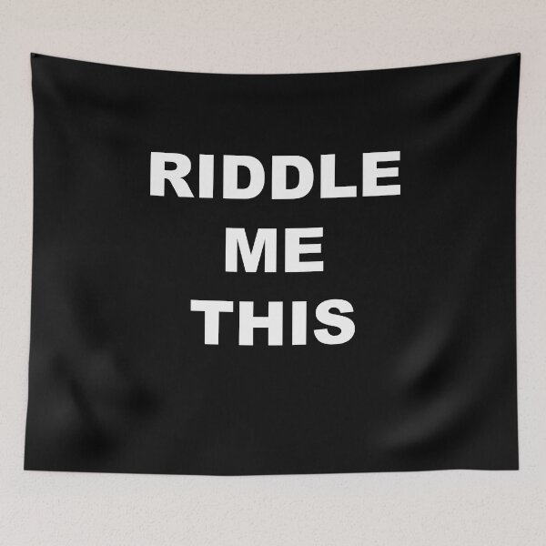 Item preview, riddle me this designed and sold by zareworks.
