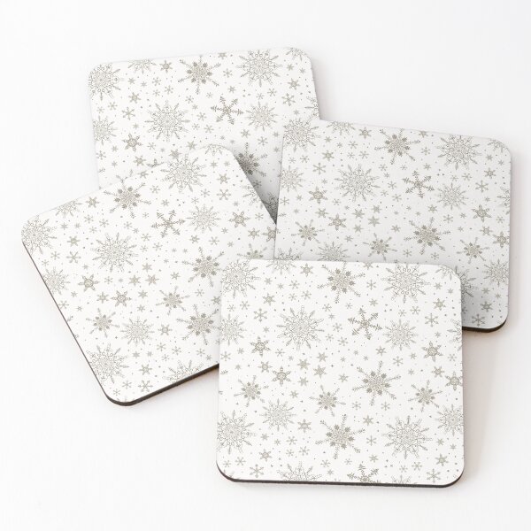 Item preview, Beige Snowflakes Christmas Pattern / Version 1 designed and sold by AgnieshkaSiwek.