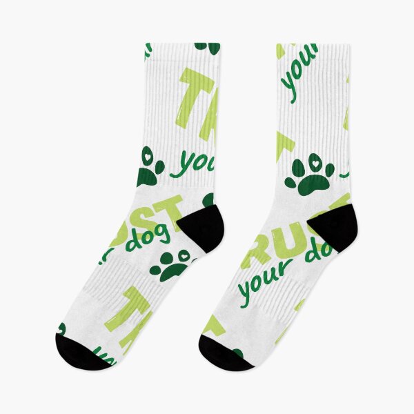 Item preview, Trust your dog in green designed and sold by PausePapote.