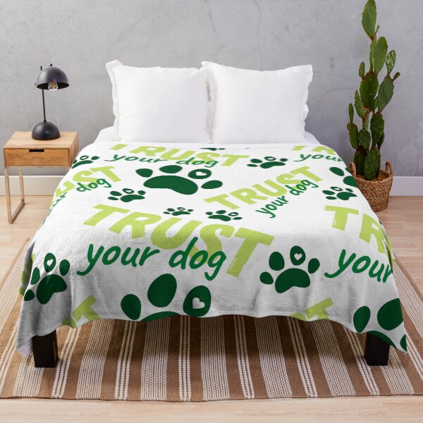 Item preview, Trust your dog in green designed and sold by PausePapote.