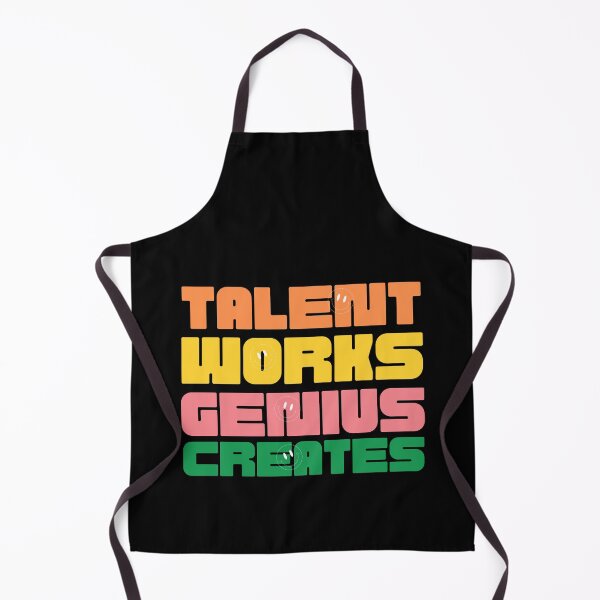 Item preview, Talent Works Genius Creates (Motivational Quote) Lettering designed and sold by Jalib.