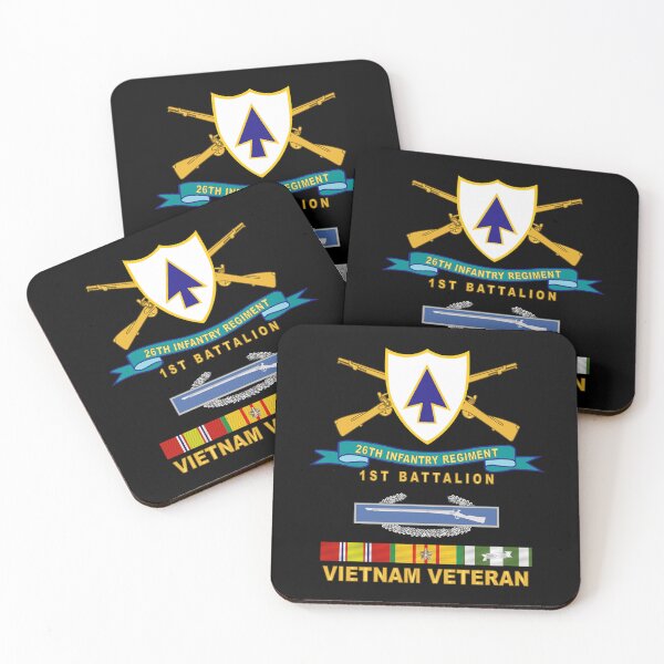 Item preview, Army - 26th Infantry Regiment - DUI w Br - Ribbon - 1st Bn w CIB VN SVC  X 300 designed and sold by Military Insignia Products.