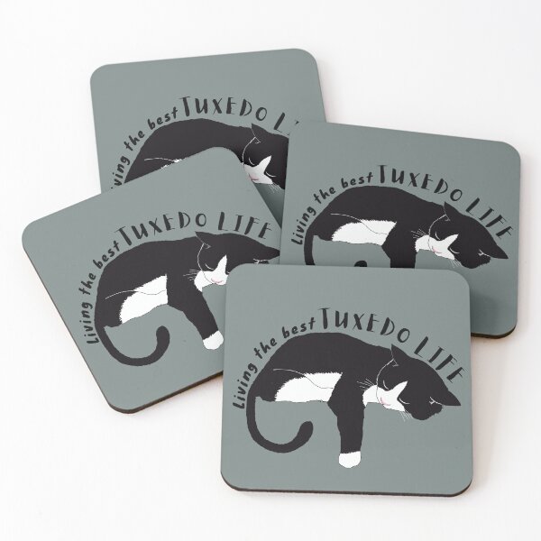 Item preview, Living the best Tuxedo Life - Tuxedo cat, Black and white Cat, Funny veterinary sticker, Veterinary Day Gift Idea, Vet Nurses, Vet Techs designed and sold by Verubi.