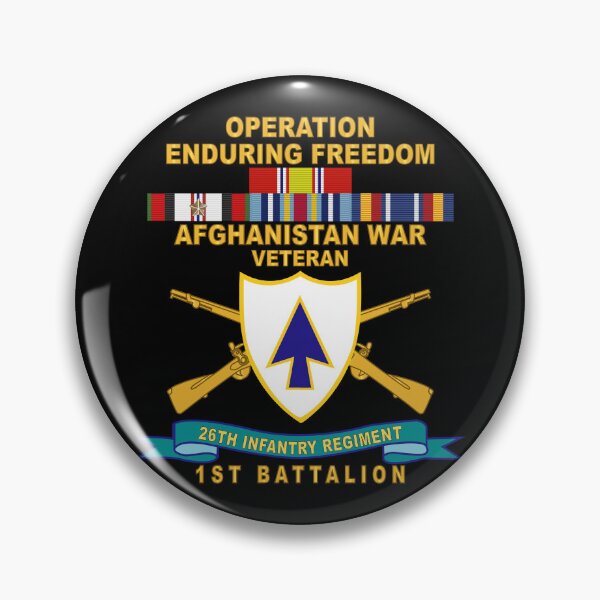 Item preview, Army - 26th Infantry Regiment - DUI w Br - Ribbon - TOP - 1st Bn w AFGHAN SVC  X 300 designed and sold by Military Insignia Products.