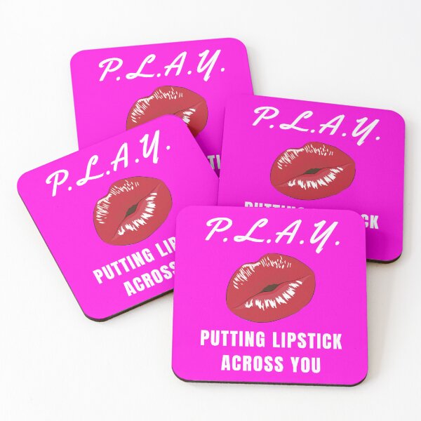 Item preview, Alluring Romantic Kissing Lips Acronym For PLAY | Putting Lipstick Across You (Purple) | Acronym designed and sold by ACRONYMSONLY.