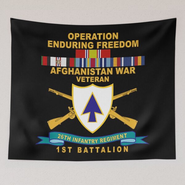 Item preview, Ejército - 26.º Regimiento de Infantería - DUI con Br - Cinta - TOP - 1.er Batallón con SVC AFGANO X 300 designed and sold by Military Insignia Products.