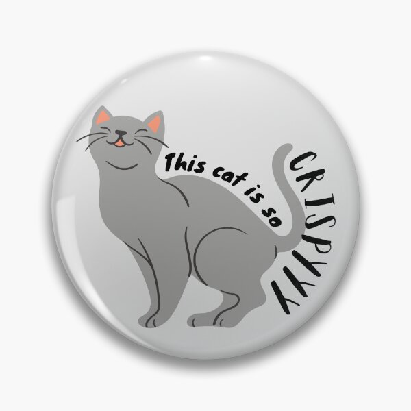 Item preview, This cat is so crispyyy! - Funny Vet med meme, Funny veterinary sticker, Veterinary Day Gift Idea, Vet Nurses, Vet Techs designed and sold by Verubi.