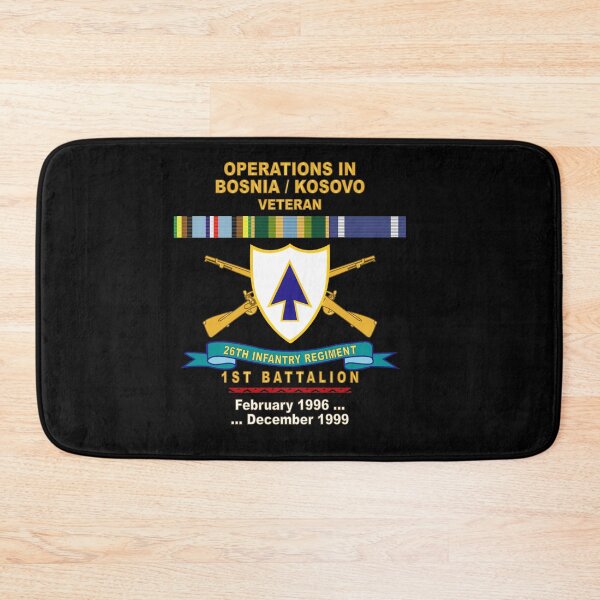 Item preview, Army - 26th Infantry Regiment - DUI w Br - Ribbon - TOP - 1st Bn w BOSNIA - KOSOVO SVC  X 300 designed and sold by Military Insignia Products.