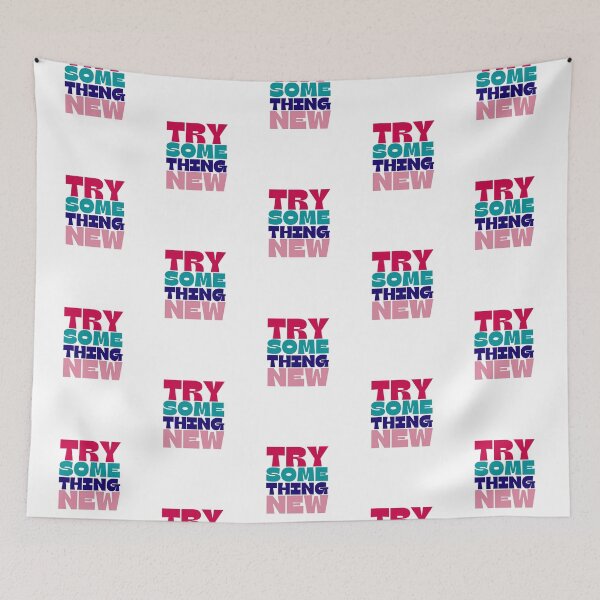 Item preview, Try Something New Retro Typography designed and sold by Jalib.