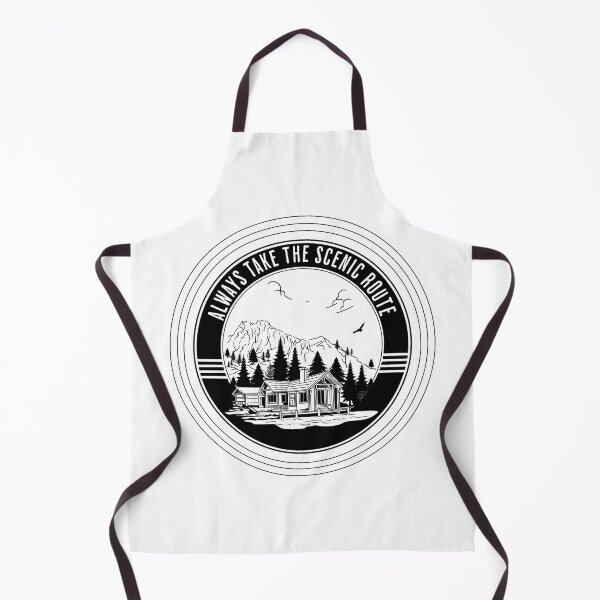 Item preview, Always Take The Scenic Route Forest Camping Travel Adventure Wild designed and sold by Natalia Pogribna.
