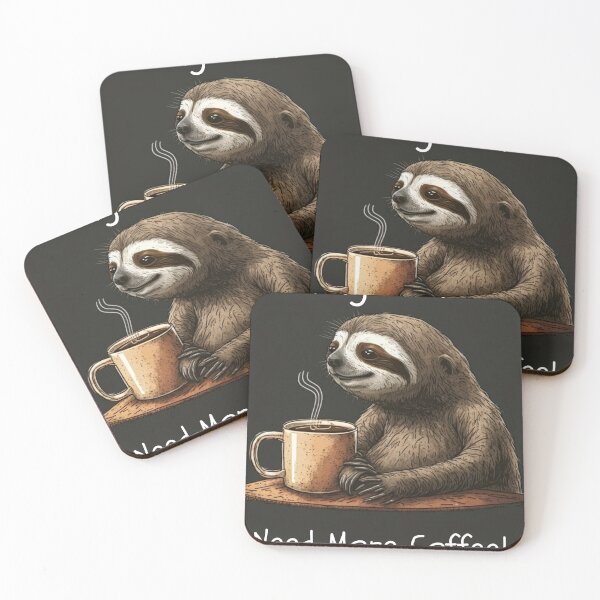 Item preview, Feeling Slothee Need More Coffee designed and sold by TheBaconStudio.