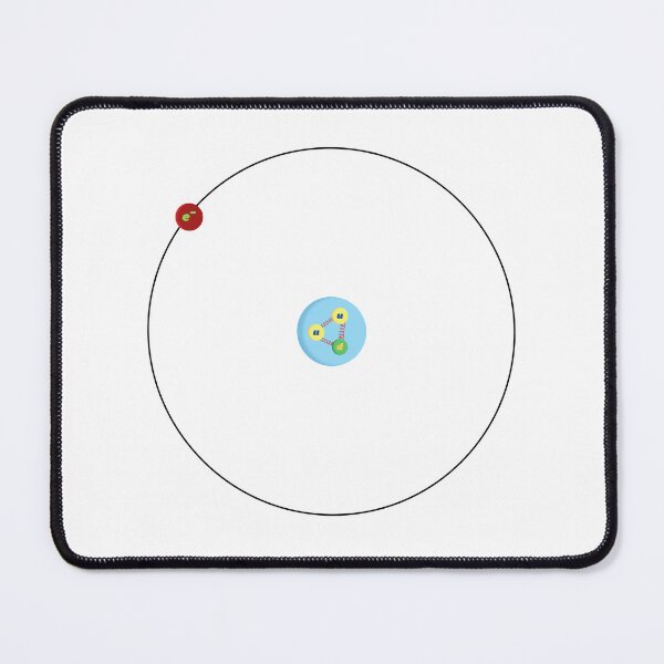 Item preview, Hydrogen atom, with proton made of quarks, physics and science designed and sold by NoetherSym.