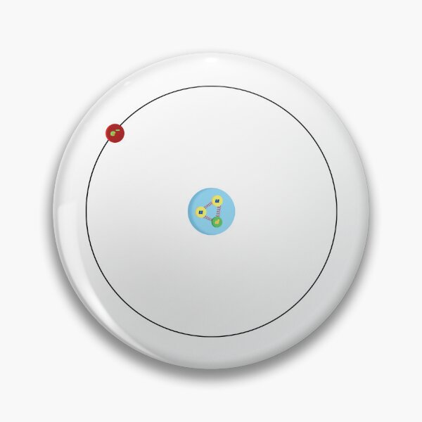 Item preview, Hydrogen atom, with proton made of quarks, physics and science designed and sold by NoetherSym.