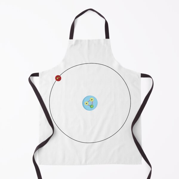 Item preview, Hydrogen atom, with proton made of quarks, physics and science designed and sold by NoetherSym.
