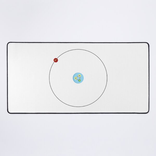 Item preview, Hydrogen atom, with proton made of quarks, physics and science designed and sold by NoetherSym.
