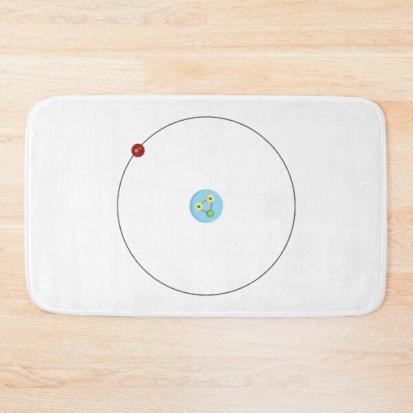 Item preview, Hydrogen atom, with proton made of quarks, physics and science designed and sold by NoetherSym.