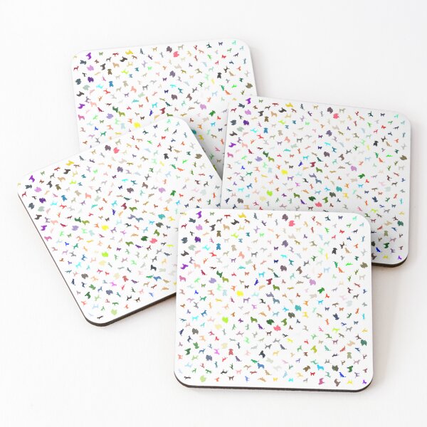 Item preview, Abstract Multi Color Dog Pattern designed and sold by Pixel4Art.