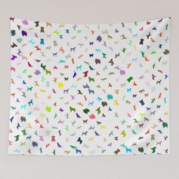 Item preview, Abstract Multi Color Dog Pattern designed and sold by Pixel4Art.