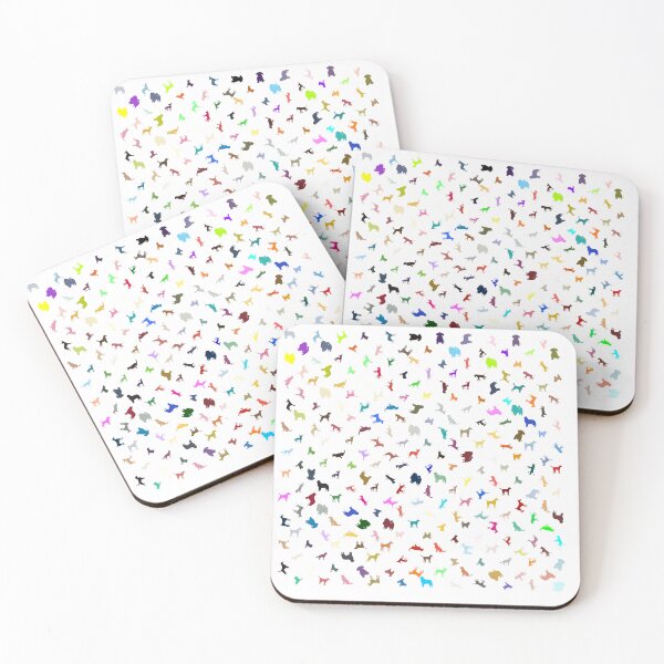 Item preview, Abstract Multi Color Dog Pattern designed and sold by Pixel4Art.