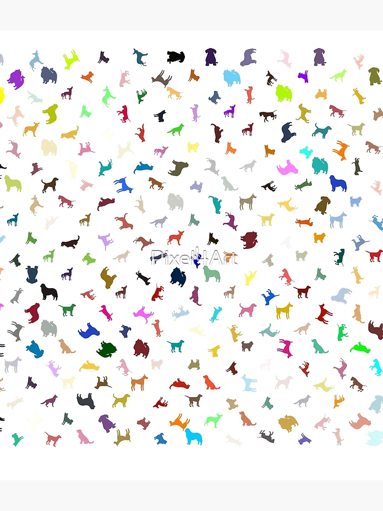 Thumbnail 3 of 3, Backpack, Abstract Multi Color Dog Pattern designed and sold by Pixel4Art.