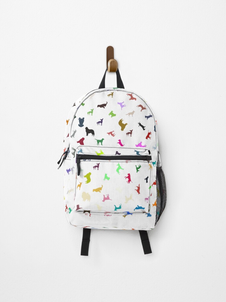 Thumbnail 1 of 3, Backpack, Abstract Multi Color Dog Pattern designed and sold by Pixel4Art.