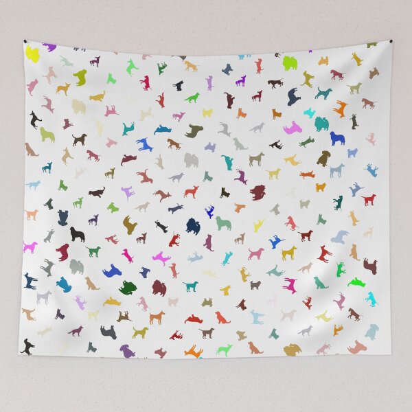 Item preview, Abstract Multi Color Dog Pattern designed and sold by Pixel4Art.