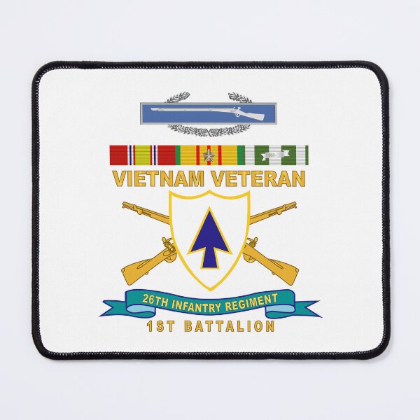 Item preview, Army - 26th Infantry Regiment - DUI w Br - Ribbon - TOP - 1st Bn w CIB VN SVC  X 300 designed and sold by Military Insignia Products.