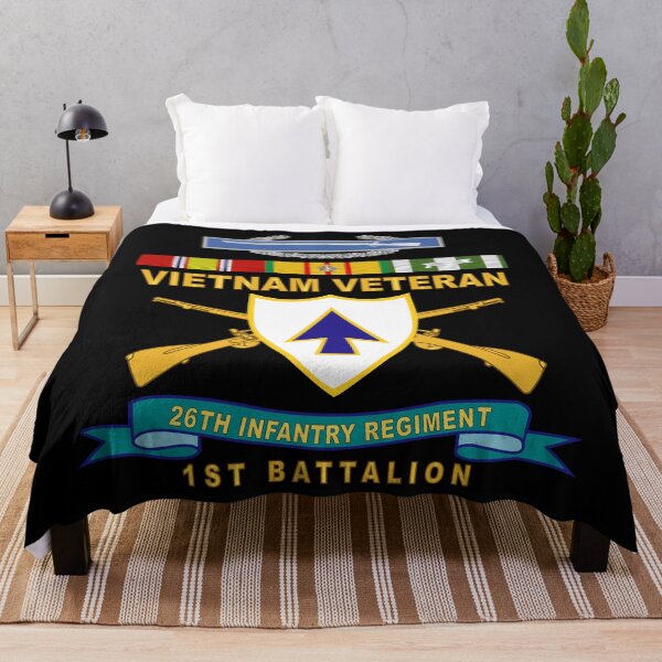 Item preview, Army - 26th Infantry Regiment - DUI w Br - Ribbon - TOP - 1st Bn w CIB VN SVC  X 300 designed and sold by Military Insignia Products.