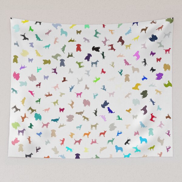 Item preview, Abstract Multi Color Dog Pattern designed and sold by Pixel4Art.