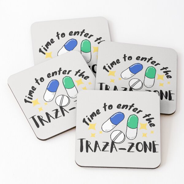 Item preview, Time to enter the TRAZA-ZONE - Trazadone, Antianxiety meds, Calming meds, Funny veterinary sticker, Veterinary Day Gift Idea, Vet Nurses, Vet Techs designed and sold by Verubi.
