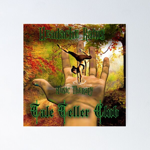 Music Therapy Tale Teller Club Record Cover Art by iServalan CDM Music Track Poster