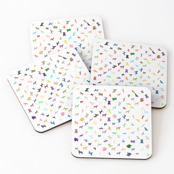 Item preview, Abstract Multi Color Dog Pattern designed and sold by Pixel4Art.