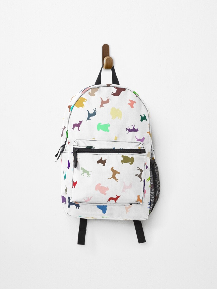 Thumbnail 1 of 3, Backpack, Abstract Multi Color Dog Pattern designed and sold by Pixel4Art.
