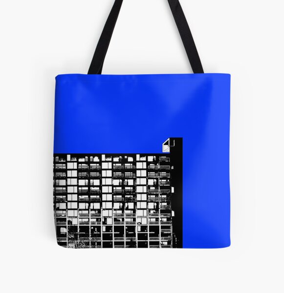 Facing the North -Blue All Over Print Tote Bag