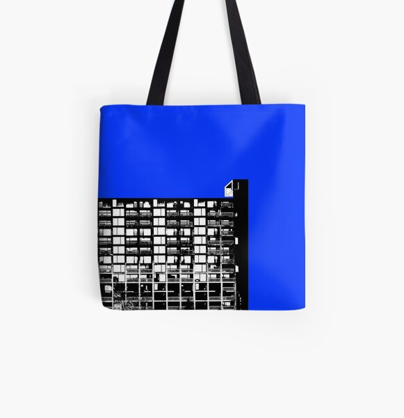 Facing the North -Blue All Over Print Tote Bag