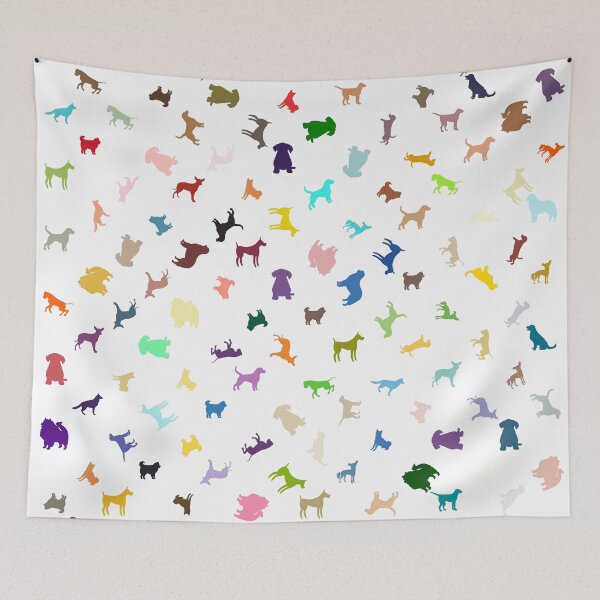 Item preview, Abstract Multi Color Dog Pattern designed and sold by Pixel4Art.