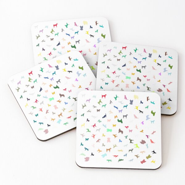Item preview, Abstract Multi Color Dog Pattern designed and sold by Pixel4Art.