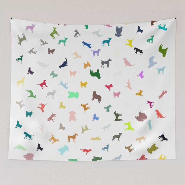 Item preview, Abstract Multi Color Dog Pattern designed and sold by Pixel4Art.