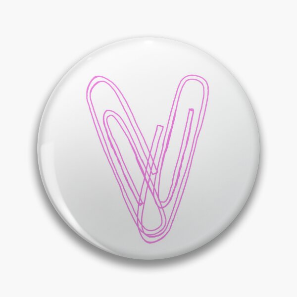 Item preview, pink paperclip heart designed and sold by ltbenedict21.