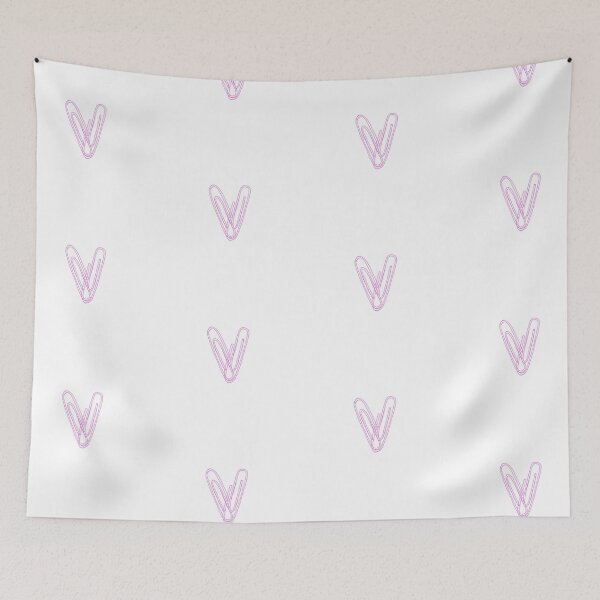 Item preview, pink paperclip heart designed and sold by ltbenedict21.