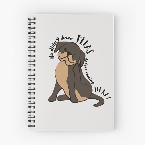Item preview, He didnt have FLEAS before coming here! - Funny quote, dog with fleas, Calming meds, Funny veterinary sticker, Veterinary Day Gift Idea, Vet Nurses, Vet Techs designed and sold by Verubi.