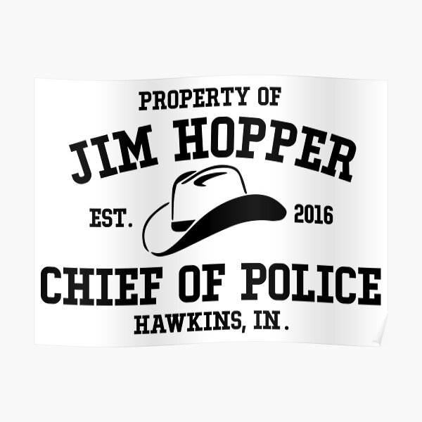 "Jim Hopper" Poster by KisArt Redbubble