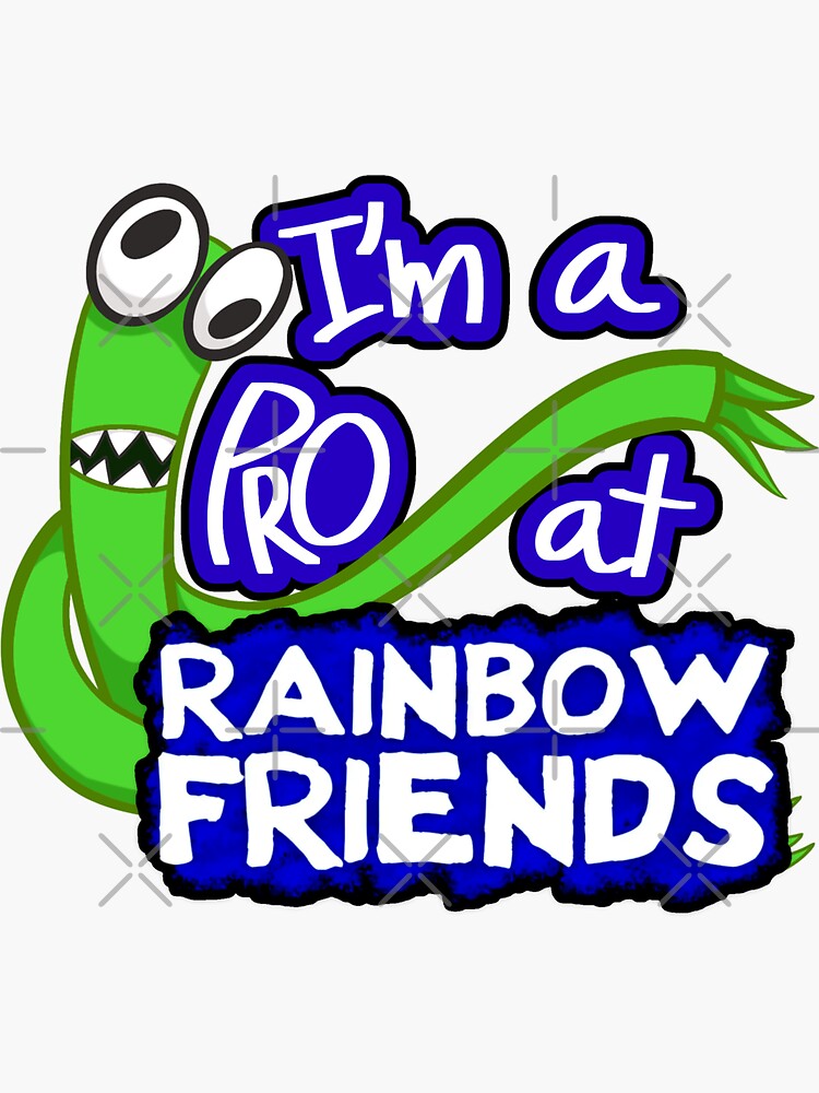 Blue Rainbow Friend  Sticker for Sale by rinjinsato