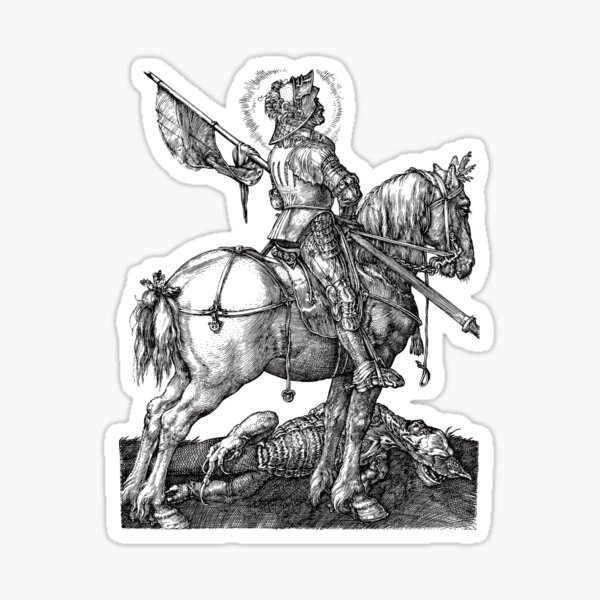 Vista previa del artículo con la obra «San Jorge», diseñado y vendido por ppttshirts.